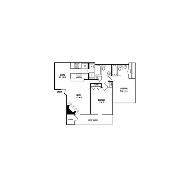Unit 414 713 floor plan